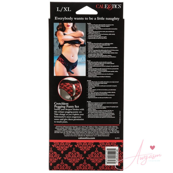 Scandal Crotchless Pegging Panty Set L/XL - Image 7