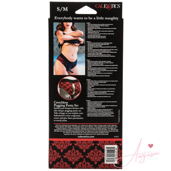 Scandal Crotchless Pegging Panty Set S/M - Image 6