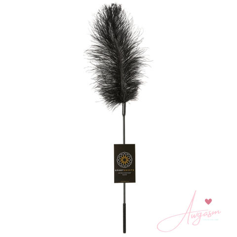 Sportsheets Ostrich Tickler-Black