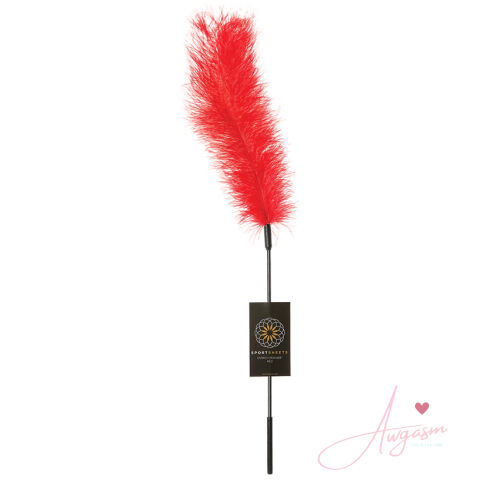 Sportsheets Ostrich Tickler-Red