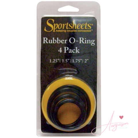 Sportsheets Rubber O-Rings-Set of 4