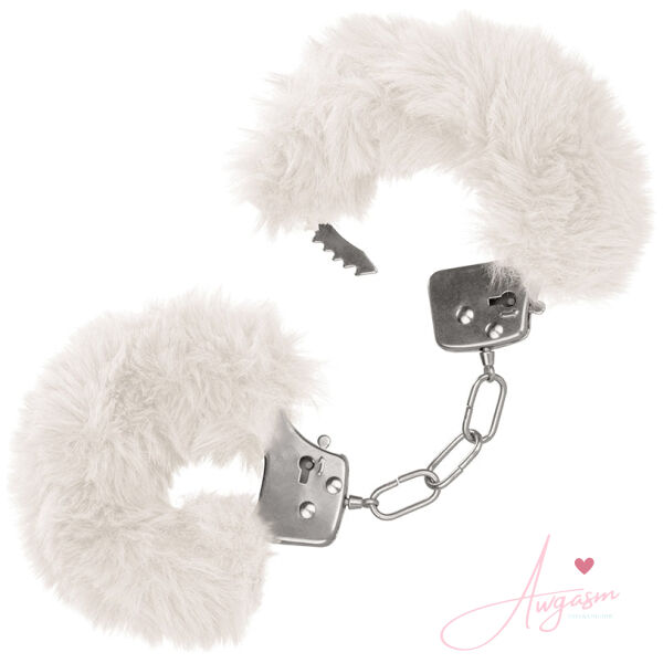 Ultra Fluffy Furry Cuffs-White - Image 2