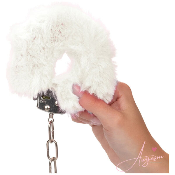 Ultra Fluffy Furry Cuffs-White - Image 3