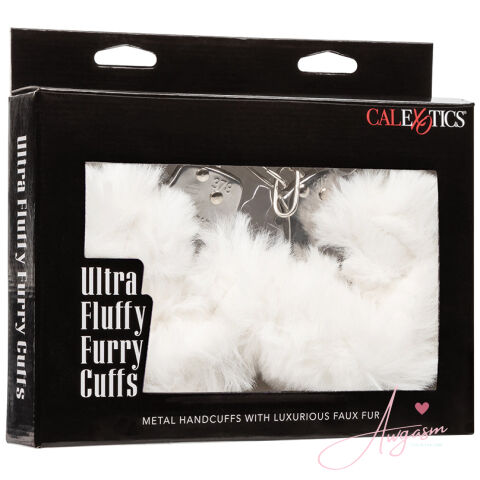 Ultra Fluffy Furry Cuffs-White