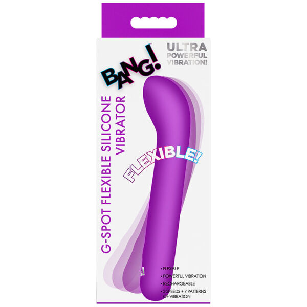Bang! G-Spot Flexible Silicone Vibrator-Purple