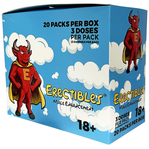 Erectibles Male Enhancement Gummies Display of 20