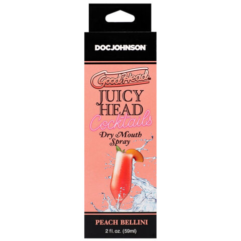 GoodHead Juicy Head Cocktails Dry Mouth Spray-Peach Bellini 2oz