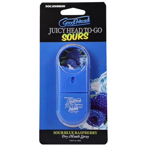 Goodhead Juicy Head Dry Mouth Spray To Go-Sour Blue Raspberry .30oz