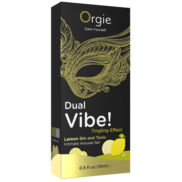 Orgie Dual Vibe! Intimate Arousal Gel-Lemon Gin and Tonic