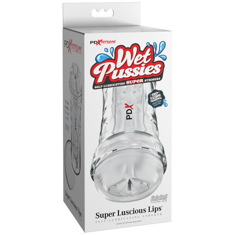 PDX Extreme Wet Pussies Super Luscious Lips Self-Lubricating Stroker