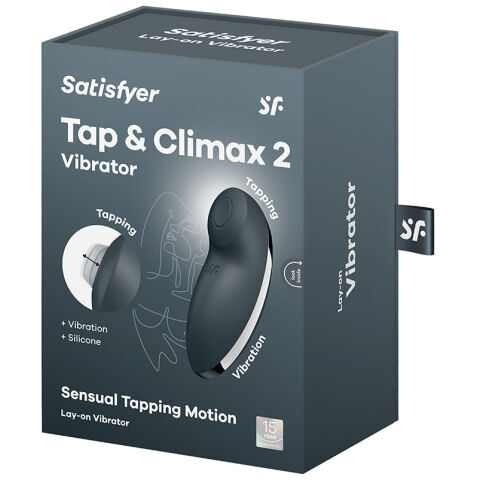 Satisfyer Tap and Climax 2-Grey