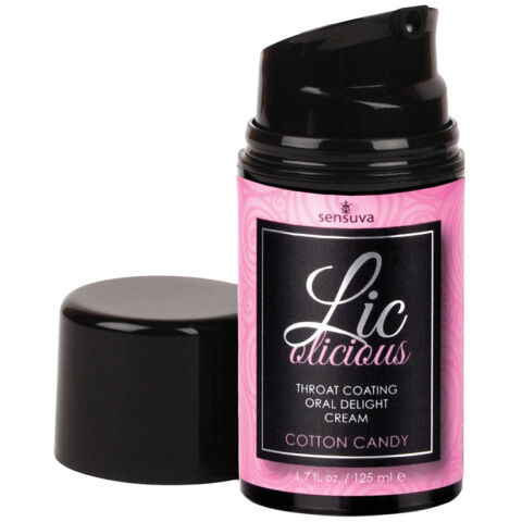 Sensuva Lic-O-Licious Throat Coating Oral Delight Cream-Cotton Candy 1.7oz
