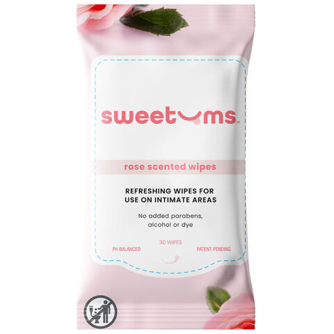 Sweetums Scented Wipes-Rose
