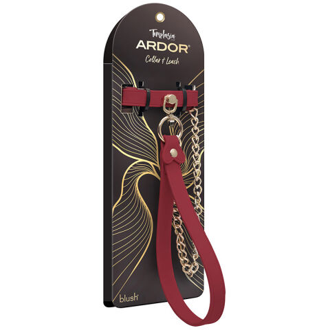 Temptasia Ardor Collar & Leash-Red
