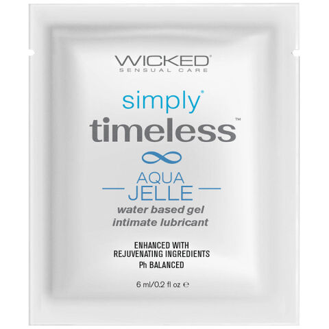 Wicked Sensual Care Simply Timeless Packet Aqua Jelle Foil Pack 6ml